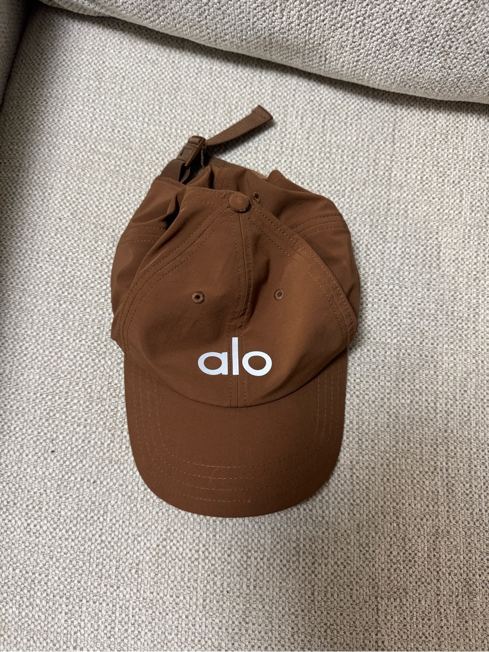 ALO Yoga Brown Logo Baseball Cap